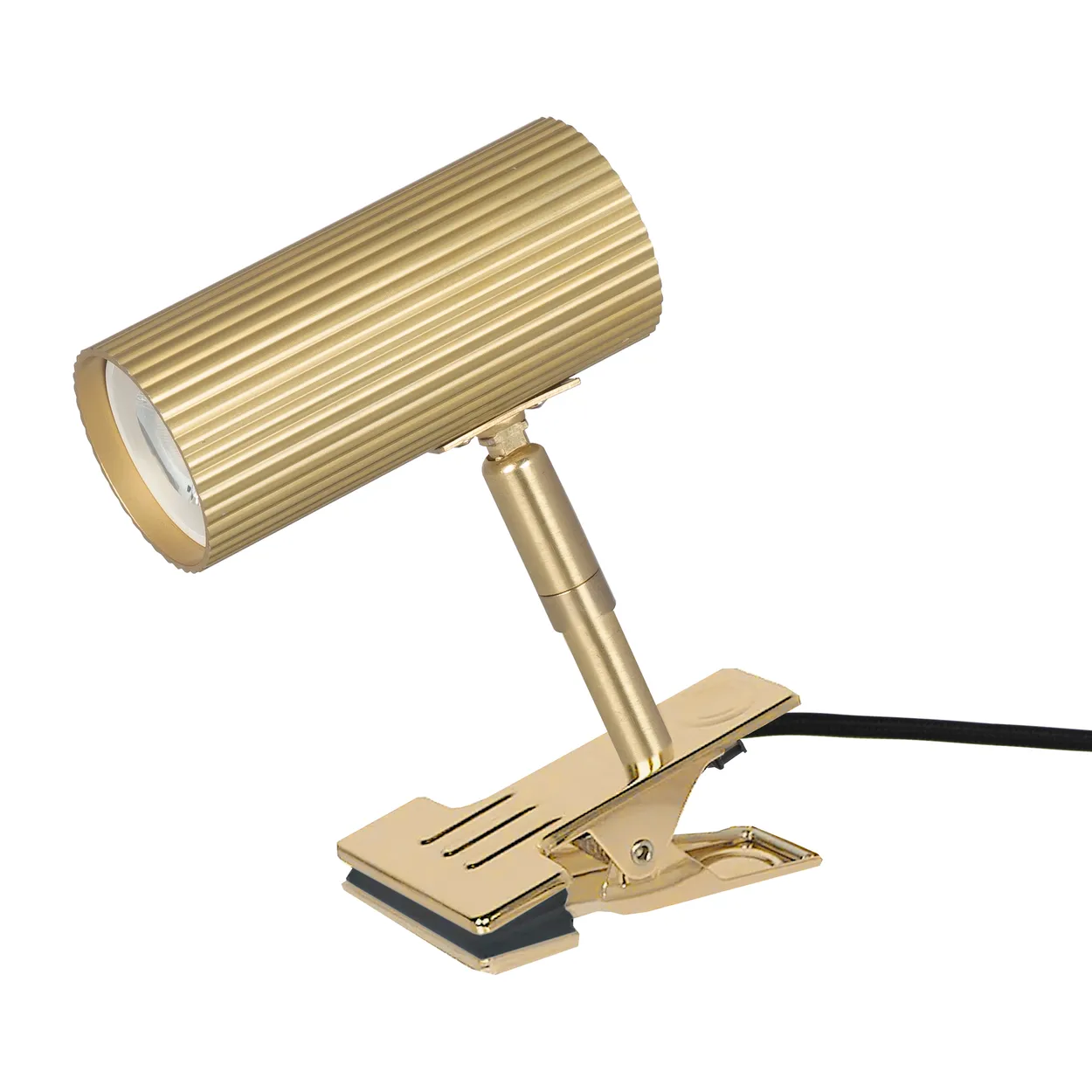Globen Lighting Hubble clamp light Brushed brass | Scandinavian Design | Wall lights | Gold-coloured