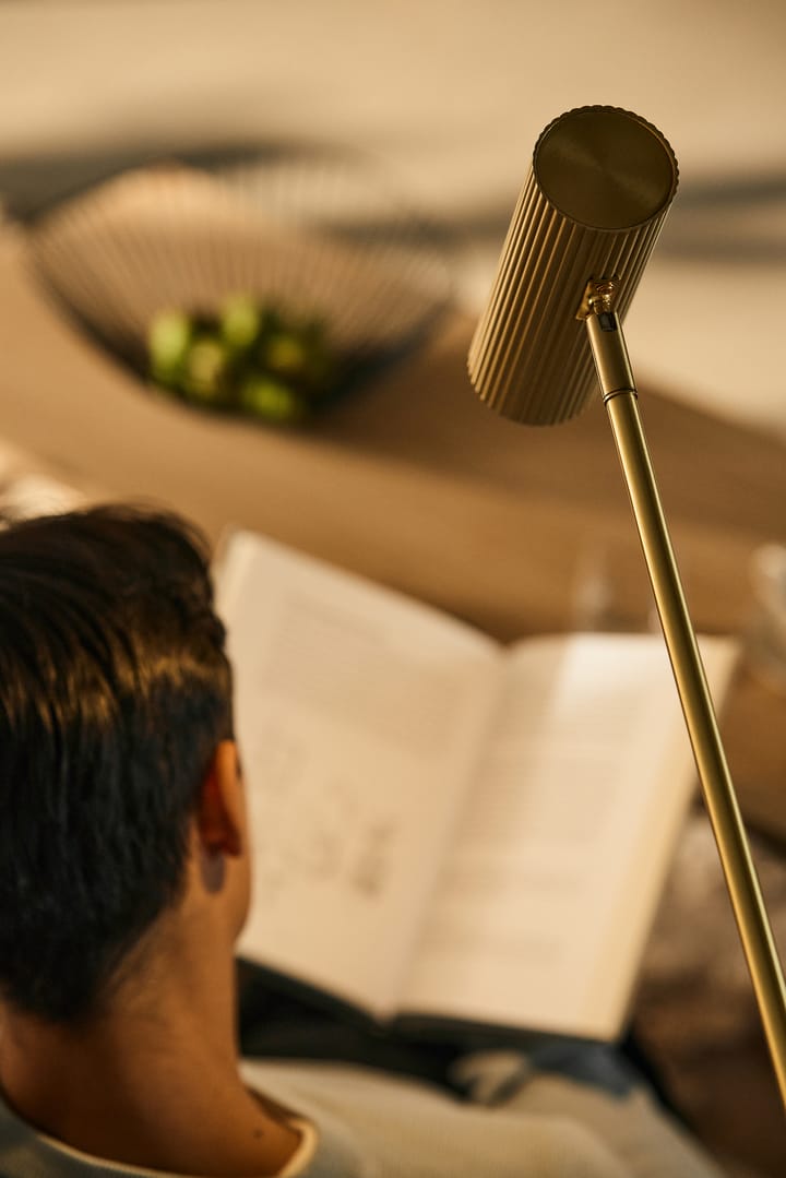 Hubble floor lamp, Brushed brass Globen Lighting