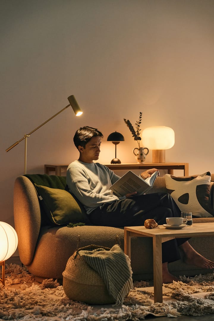Hubble floor lamp, Brushed brass Globen Lighting