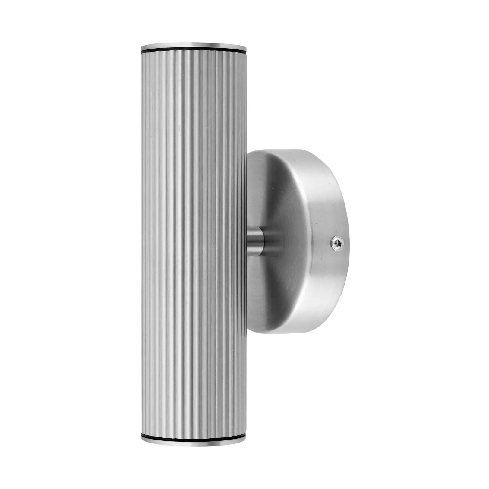 Hubble up/down wall light façade lighting, Brushed steel Globen Lighting