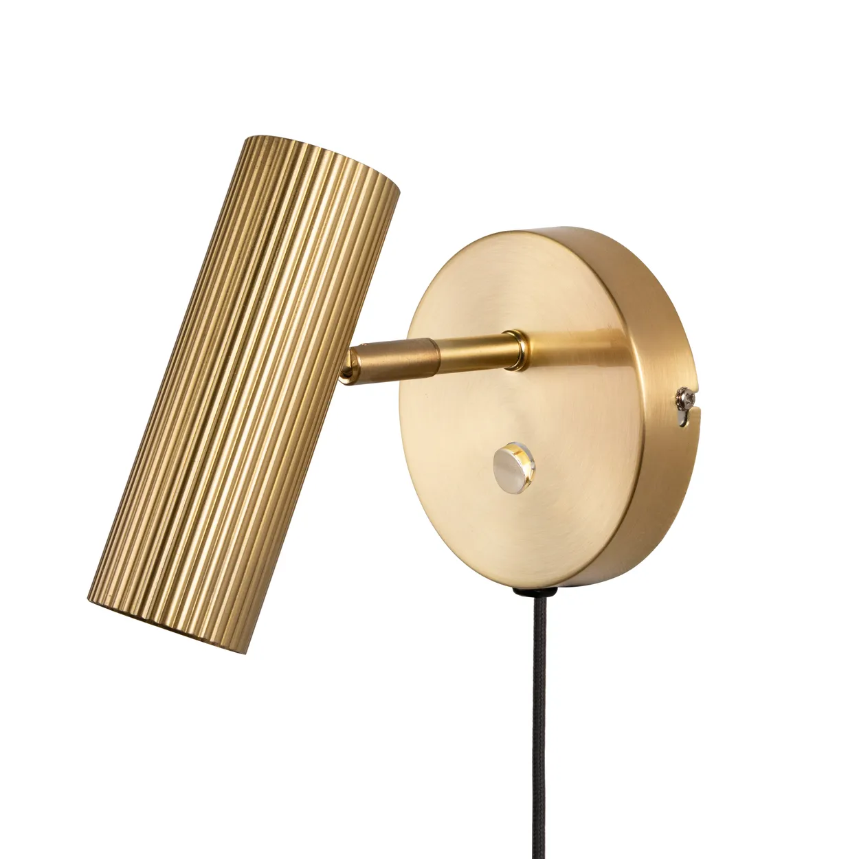 Globen Lighting Hubble wall lamp brushed brass | Scandinavian Design | Wall lights | Gold-coloured