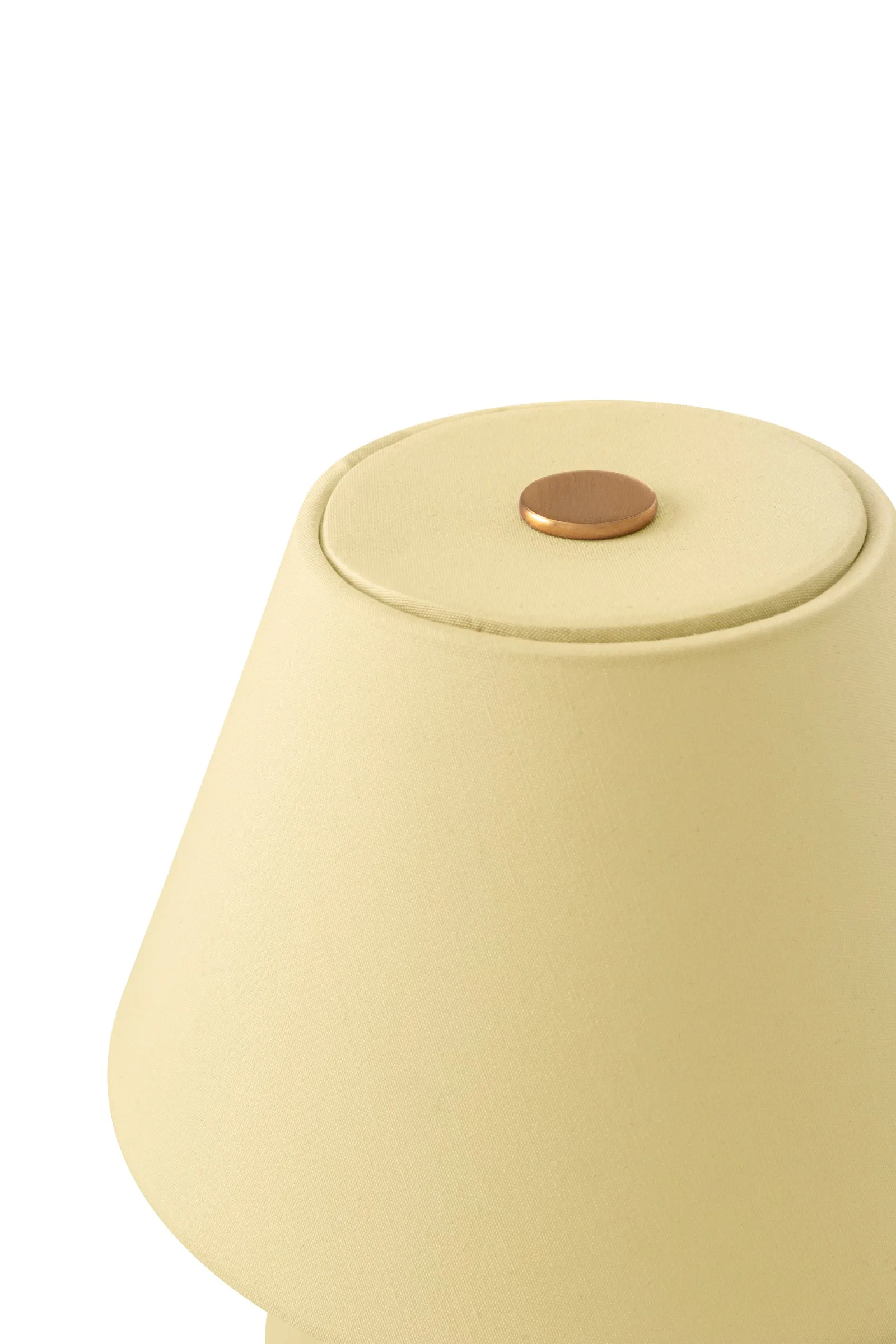 Iris 16 portable table lamp, Butter yellow Globen Lighting