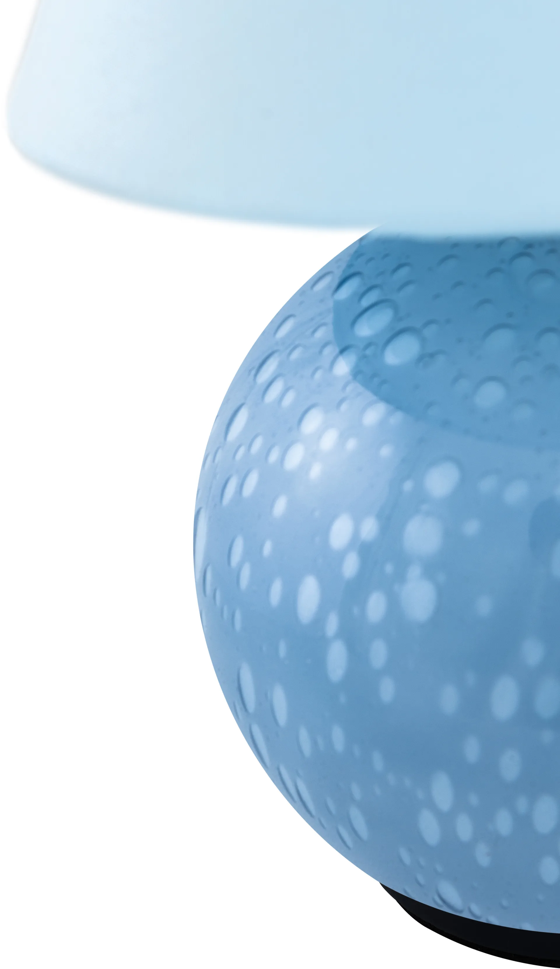 Iris 16 portable table lamp, Dove blue Globen Lighting