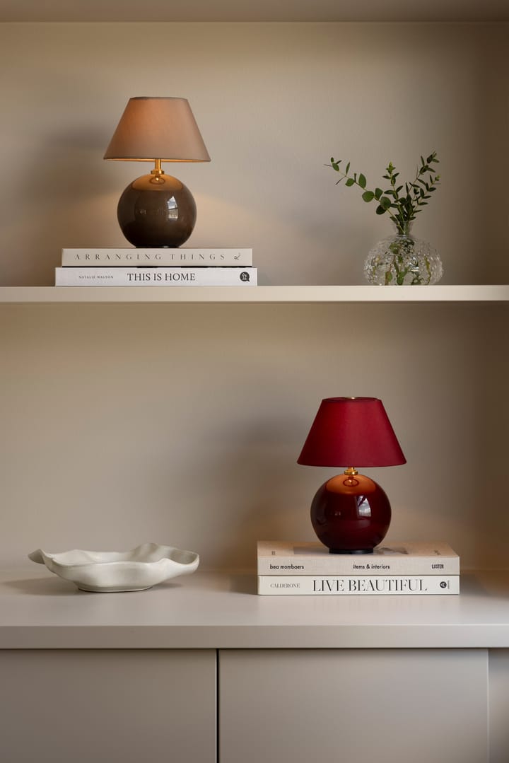 Iris 16 portable table lamp, Mocha Globen Lighting