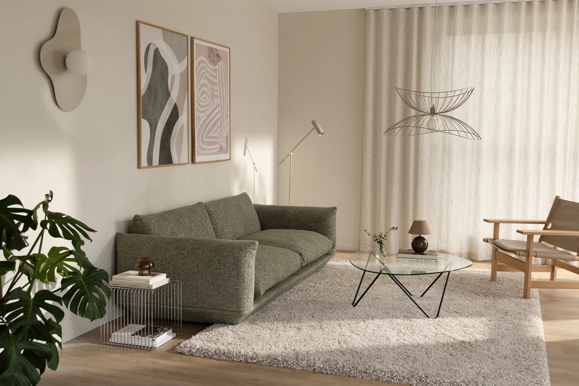 Iris 16 portable table lamp, Mocha Globen Lighting