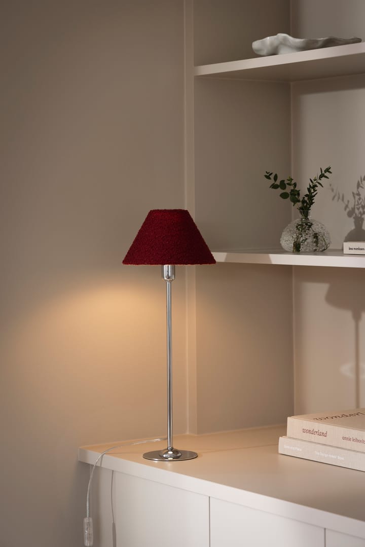 Iris 20 lampshade, Bouclé burgundy Globen Lighting