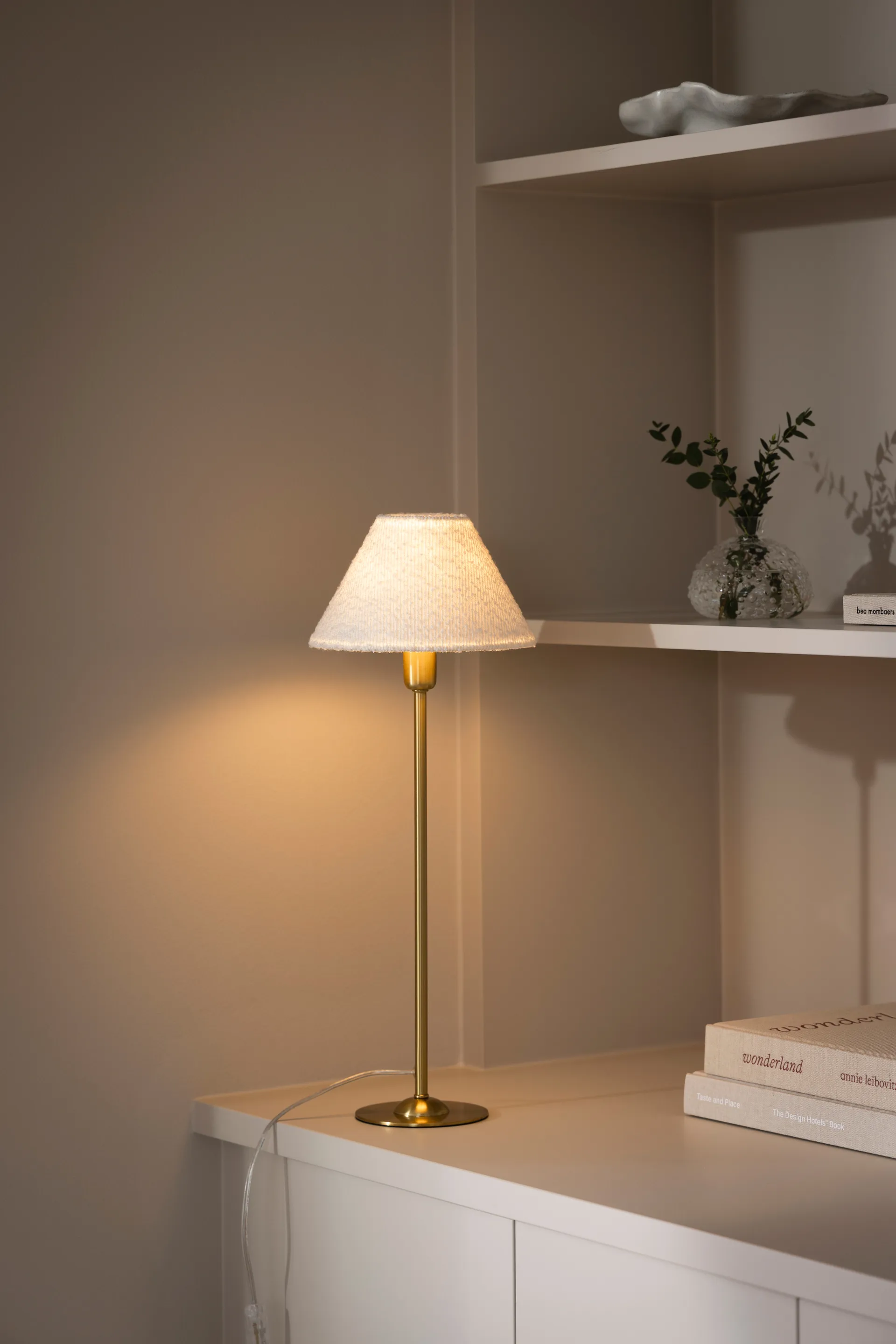 Iris 20 lampshade, Bouclé white Globen Lighting