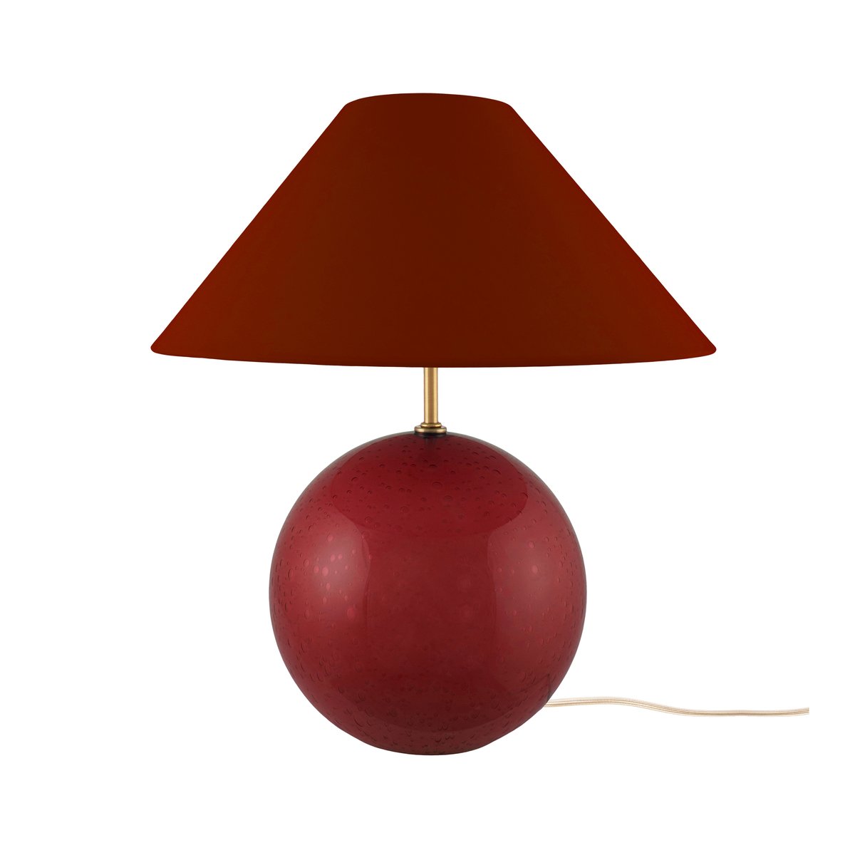 Globen Lighting Iris 35 table lamp 39 cm Burgundy | Scandinavian Design | Desk & table lamps | Red