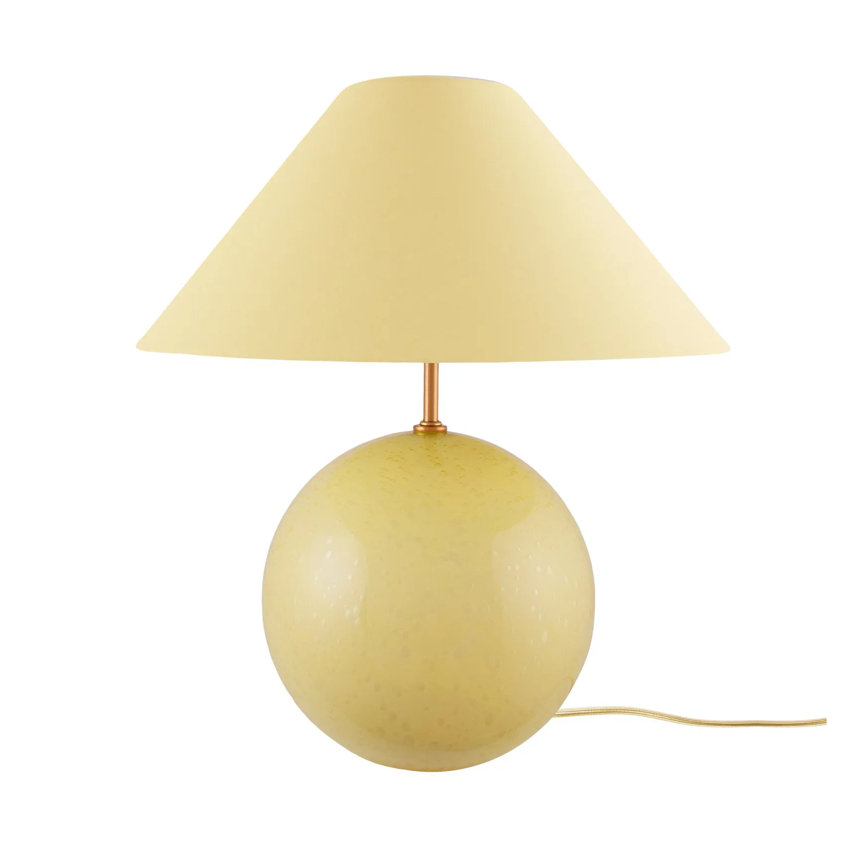 Iris 35 table lamp 39 cm, Butter yellow Globen Lighting