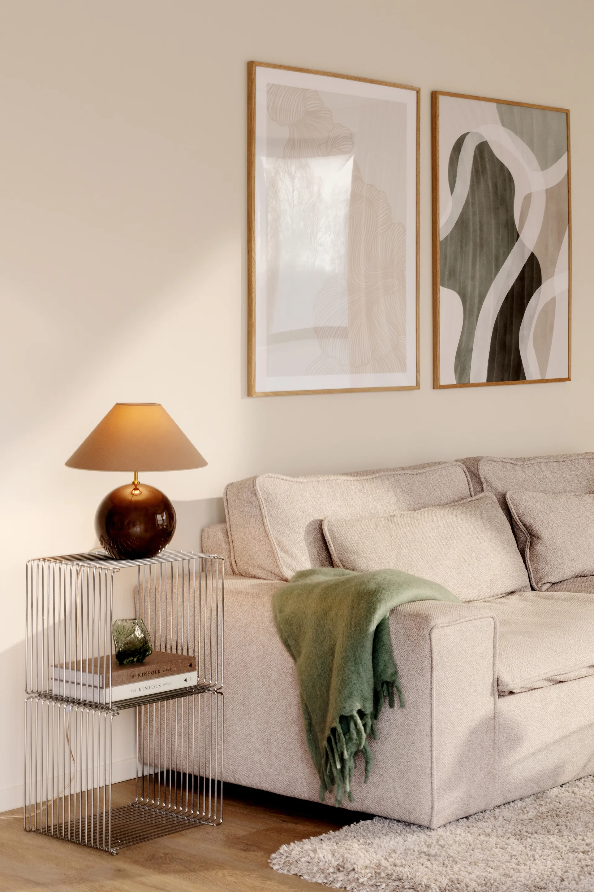 Iris 35 table lamp 39 cm, Mocha Globen Lighting