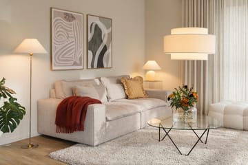 Iris floor lamp base - Brushed brass - Globen Lighting