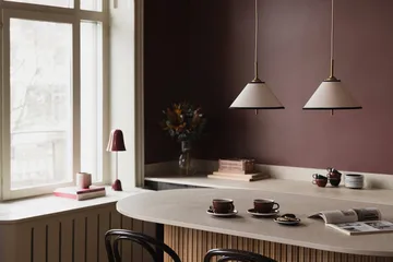 Iris pendant 25 - Cream-black (white-gold-coloured) - Globen Lighting