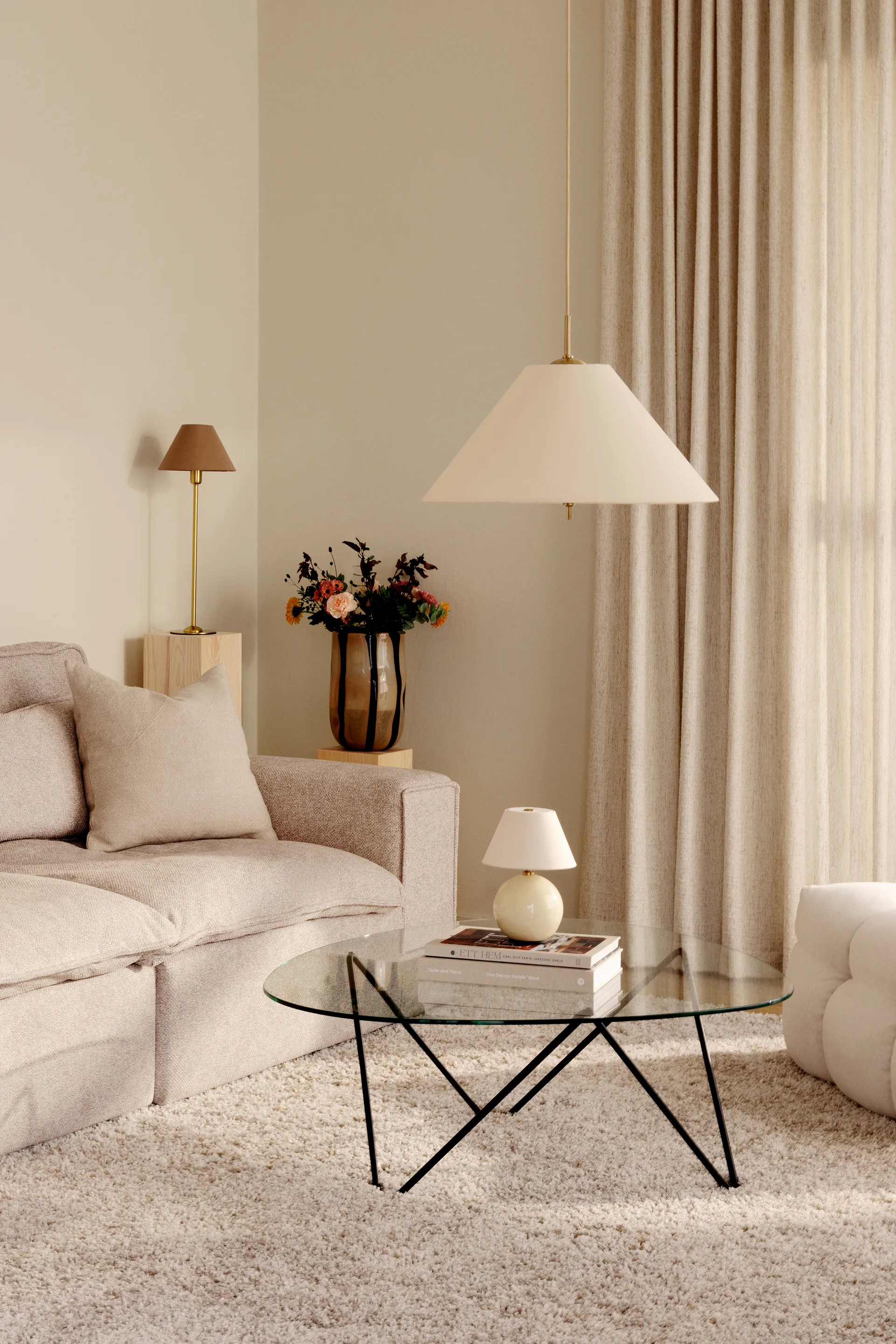 Iris pendant 50, Cream Globen Lighting