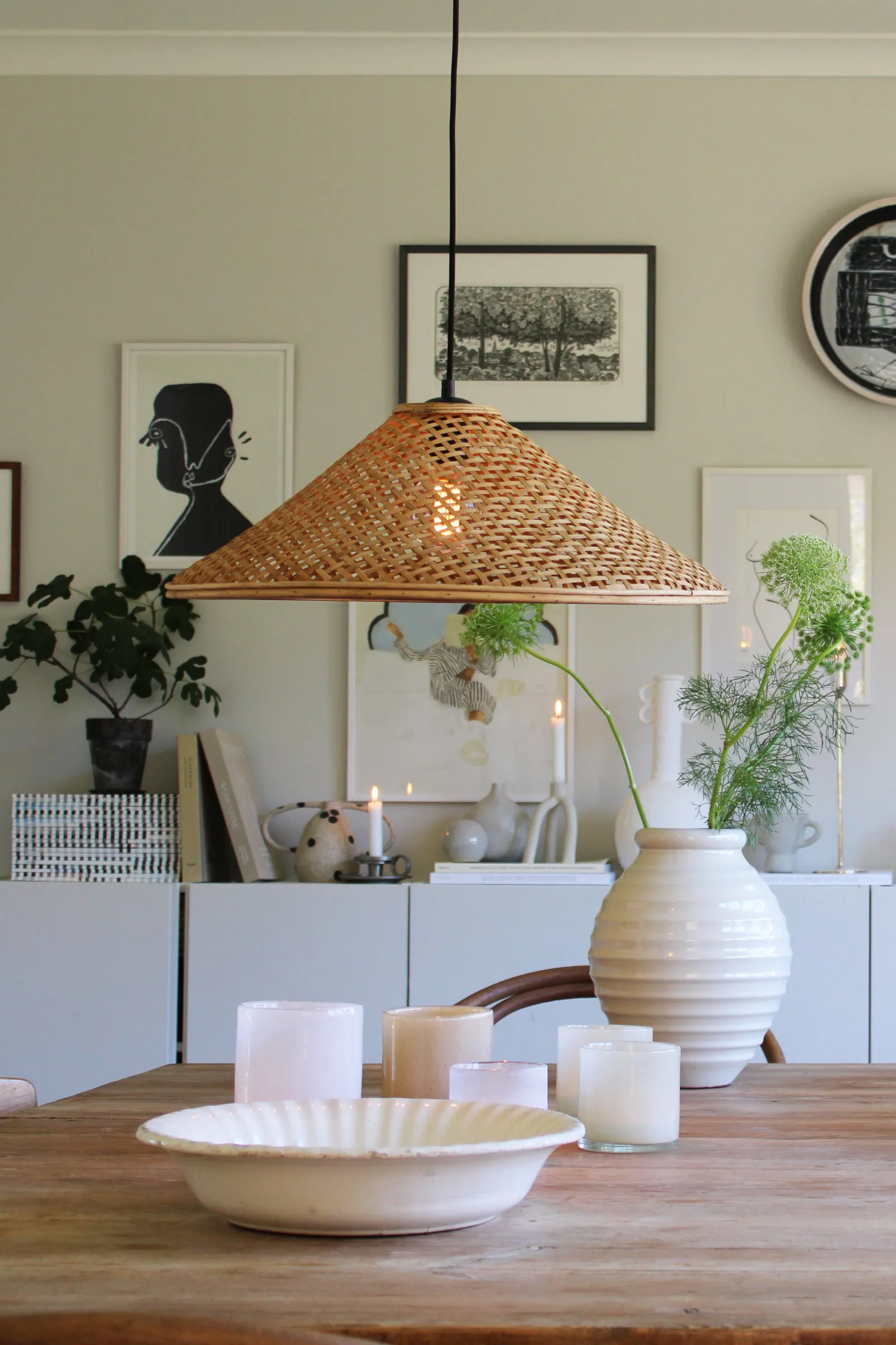 Jakarta lampshade Ø55 cm, Natural Globen Lighting