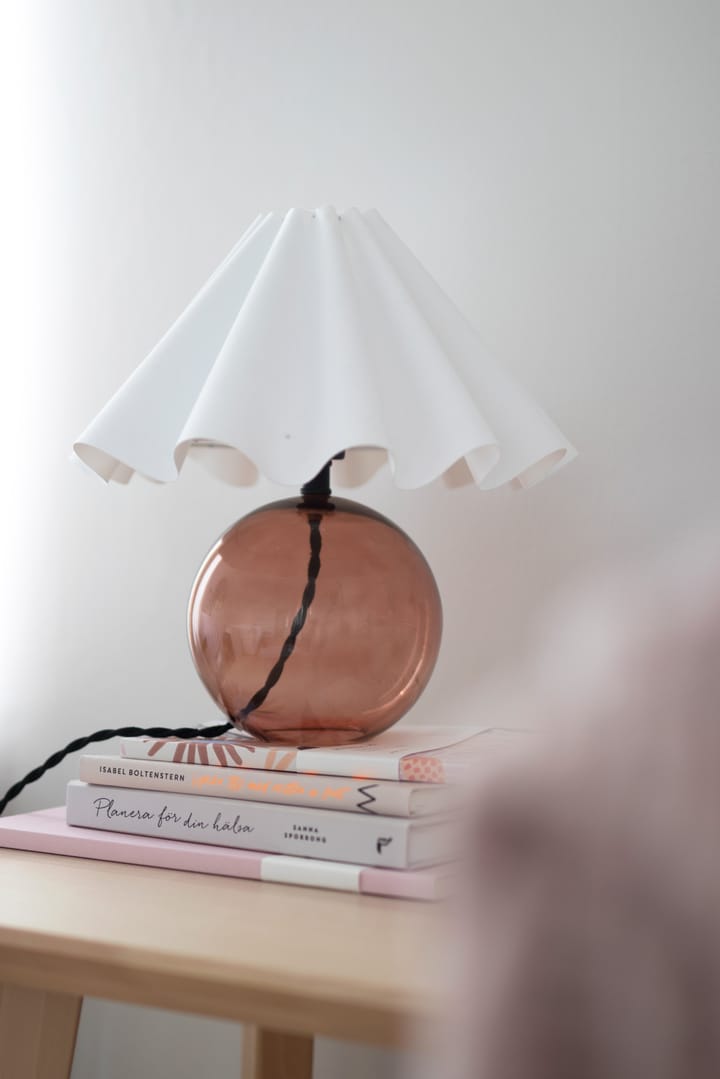 Judith table lamp Ø30 cm - Brown-white - Globen Lighting