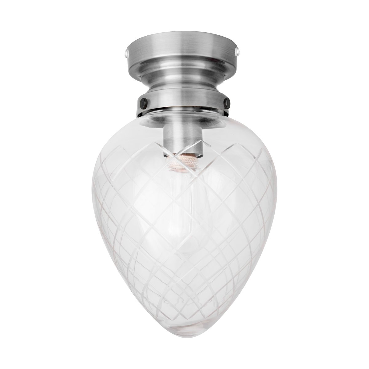 Globen Lighting Juni IP44 ceiling lamp Antique steel-clear