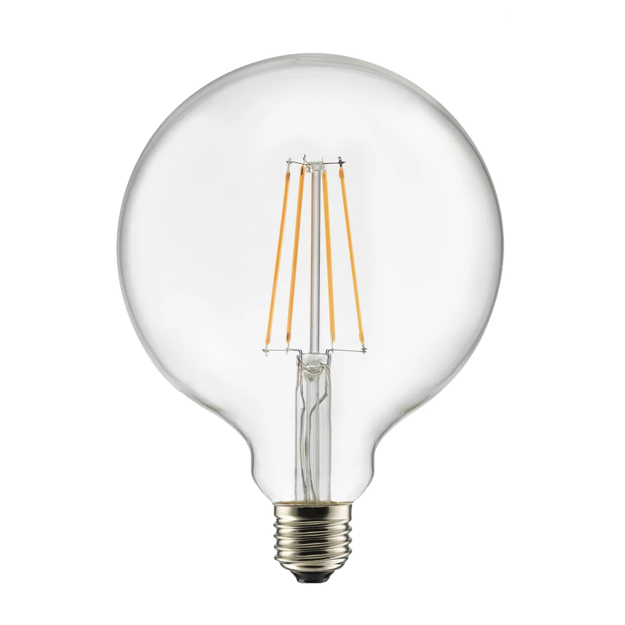 Globen Lighting Light bulb E27 LED glob 125 Clear | Scandinavian Design | Light bulbs | Transparent