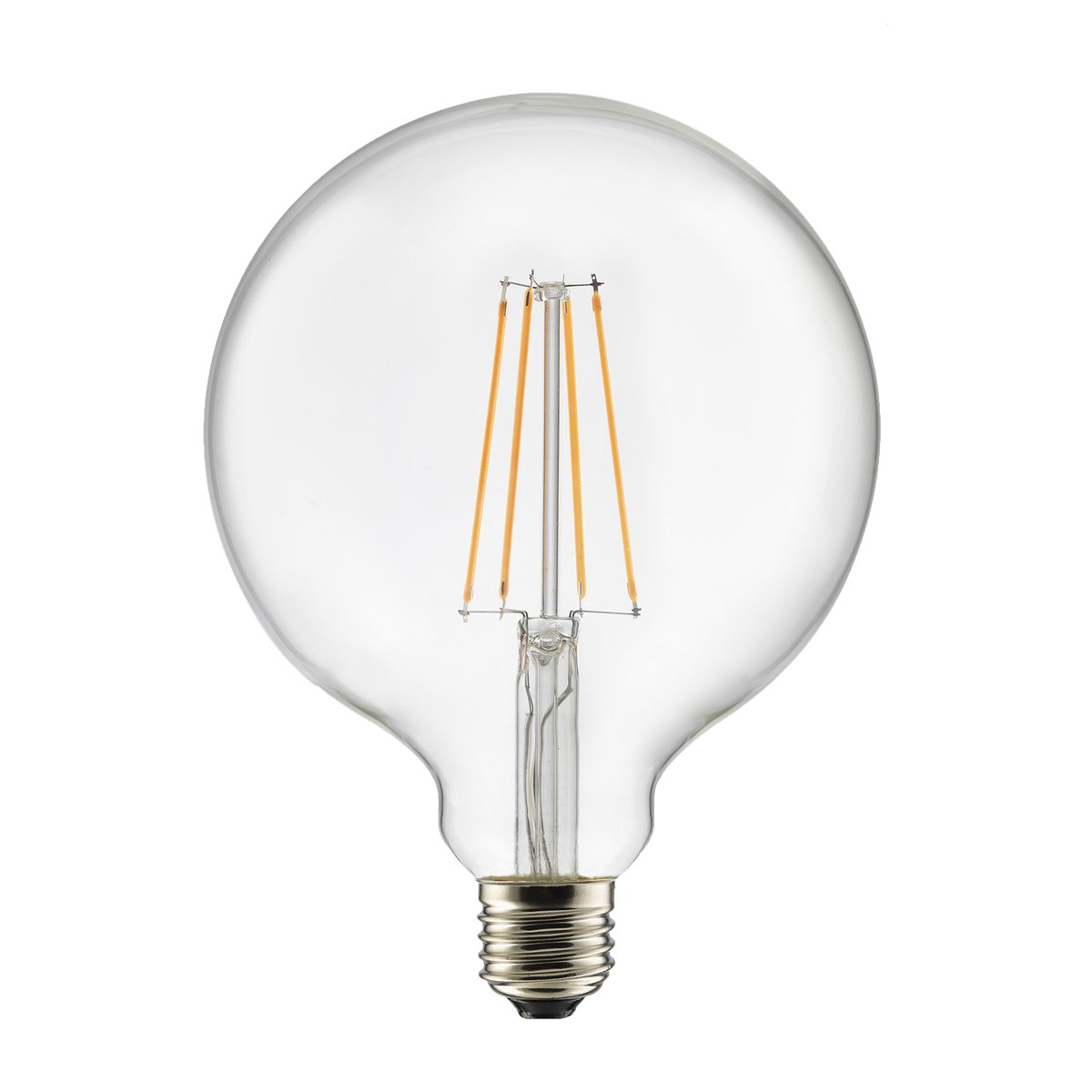 Globen Lighting Light bulb E27 LED glob 125 Clear | Scandinavian Design | Light bulbs | Transparent