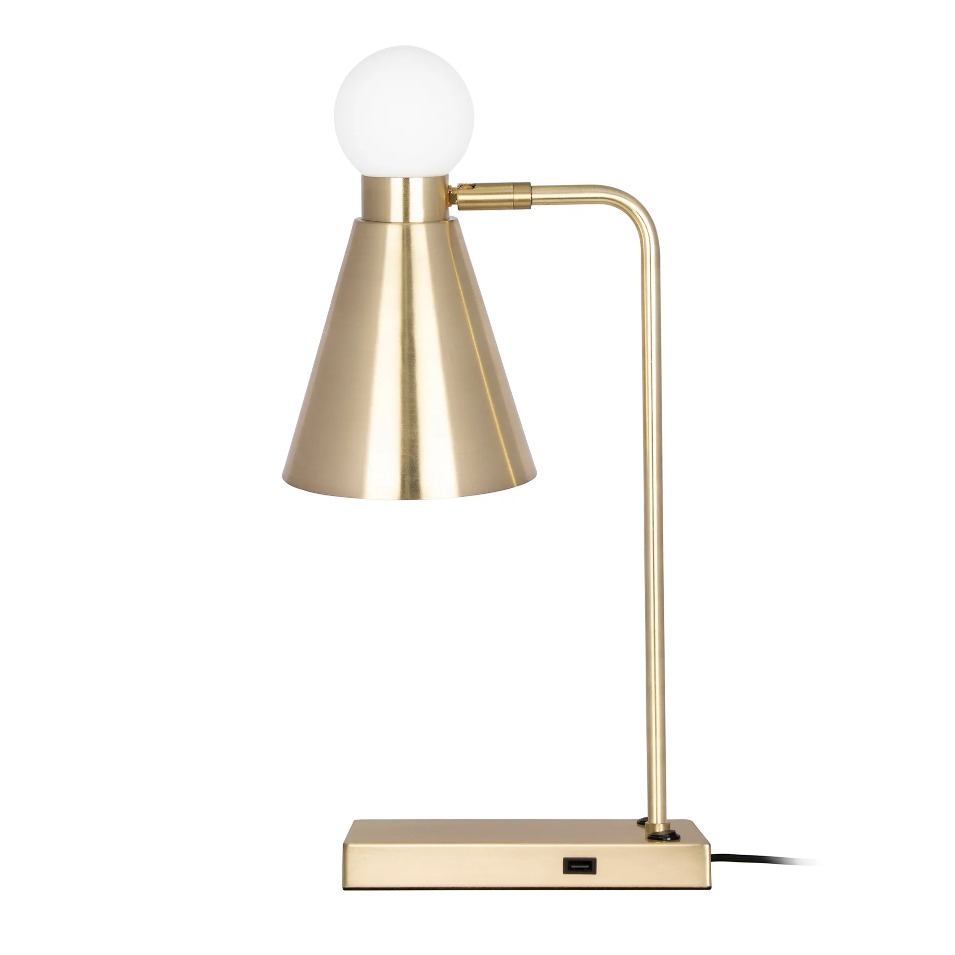 Ludo table lamp, brushed brass Globen Lighting