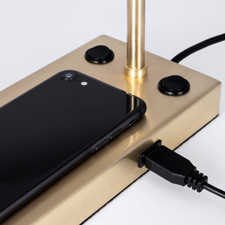 Ludo table lamp, brushed brass Globen Lighting