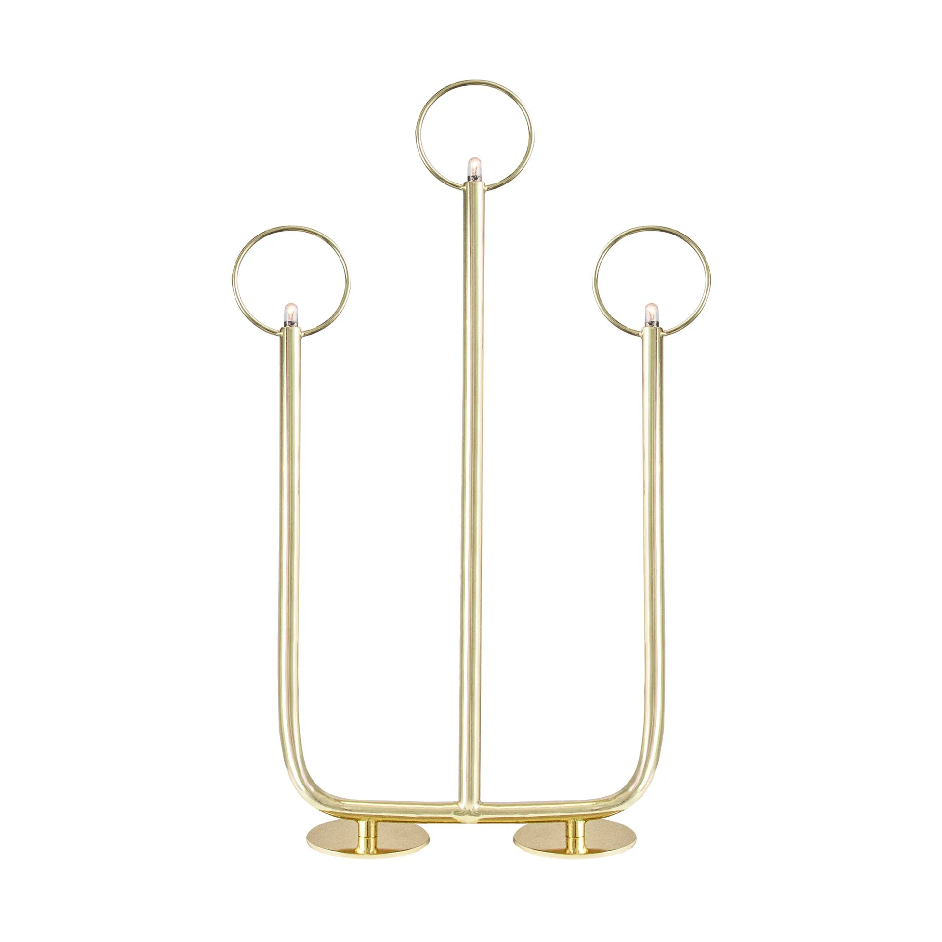 Natale 3 Advent candle holder, Brass Globen Lighting