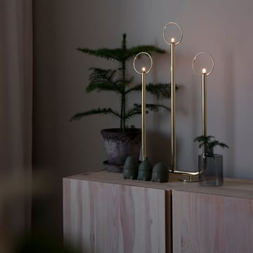 Natale 3 Advent candle holder - White - Globen Lighting