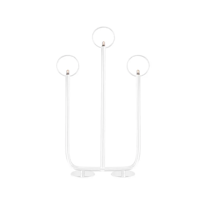 Natale 3 Advent candle holder - White - Globen Lighting