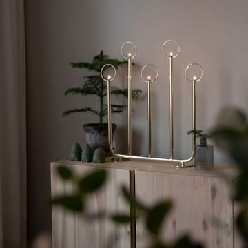 Natale 5 Advent candle holder - White - Globen Lighting