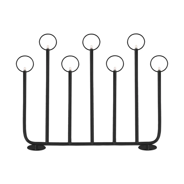 Natale 7 advent candle - Black - Globen Lighting