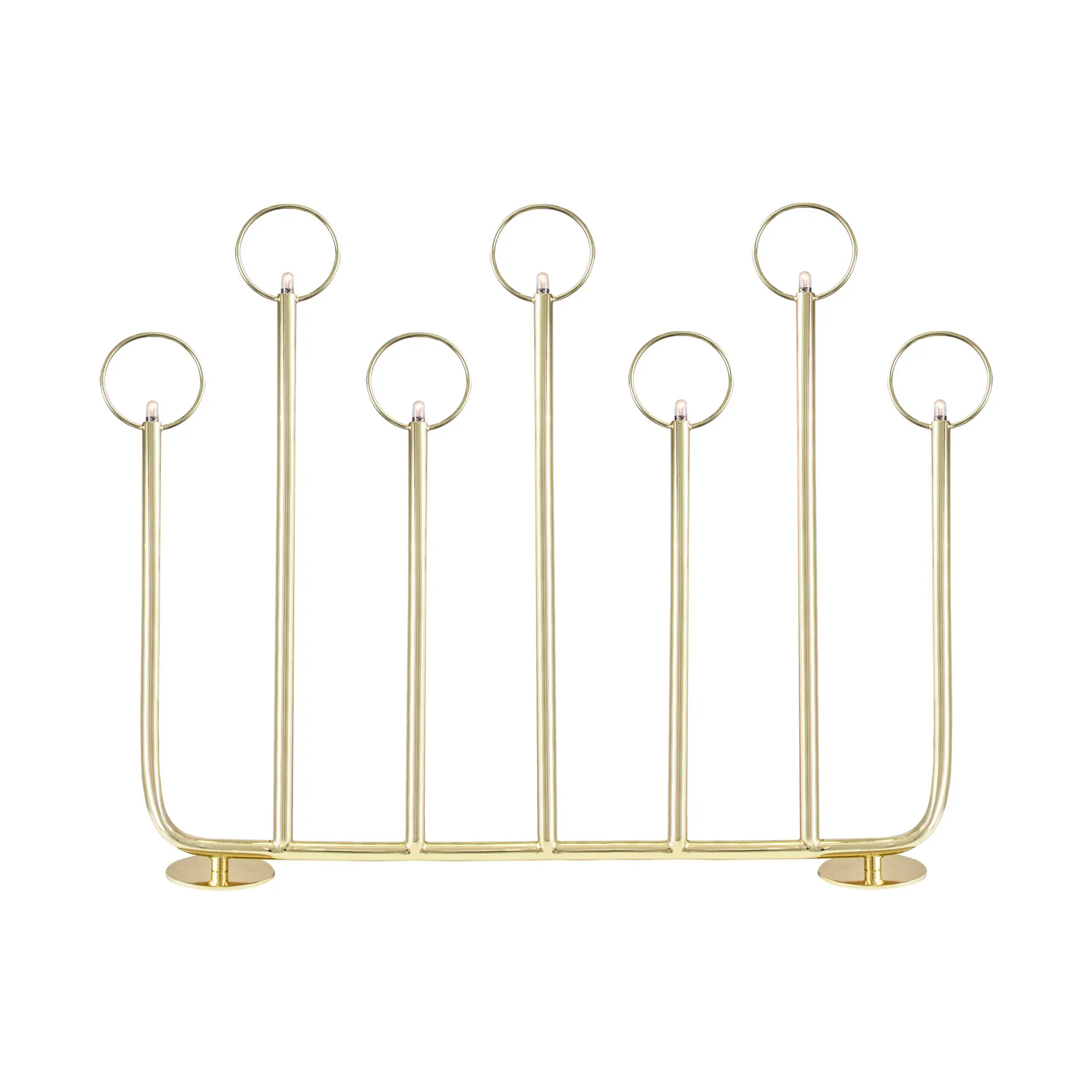 Natale 7 advent candle, Brass Globen Lighting