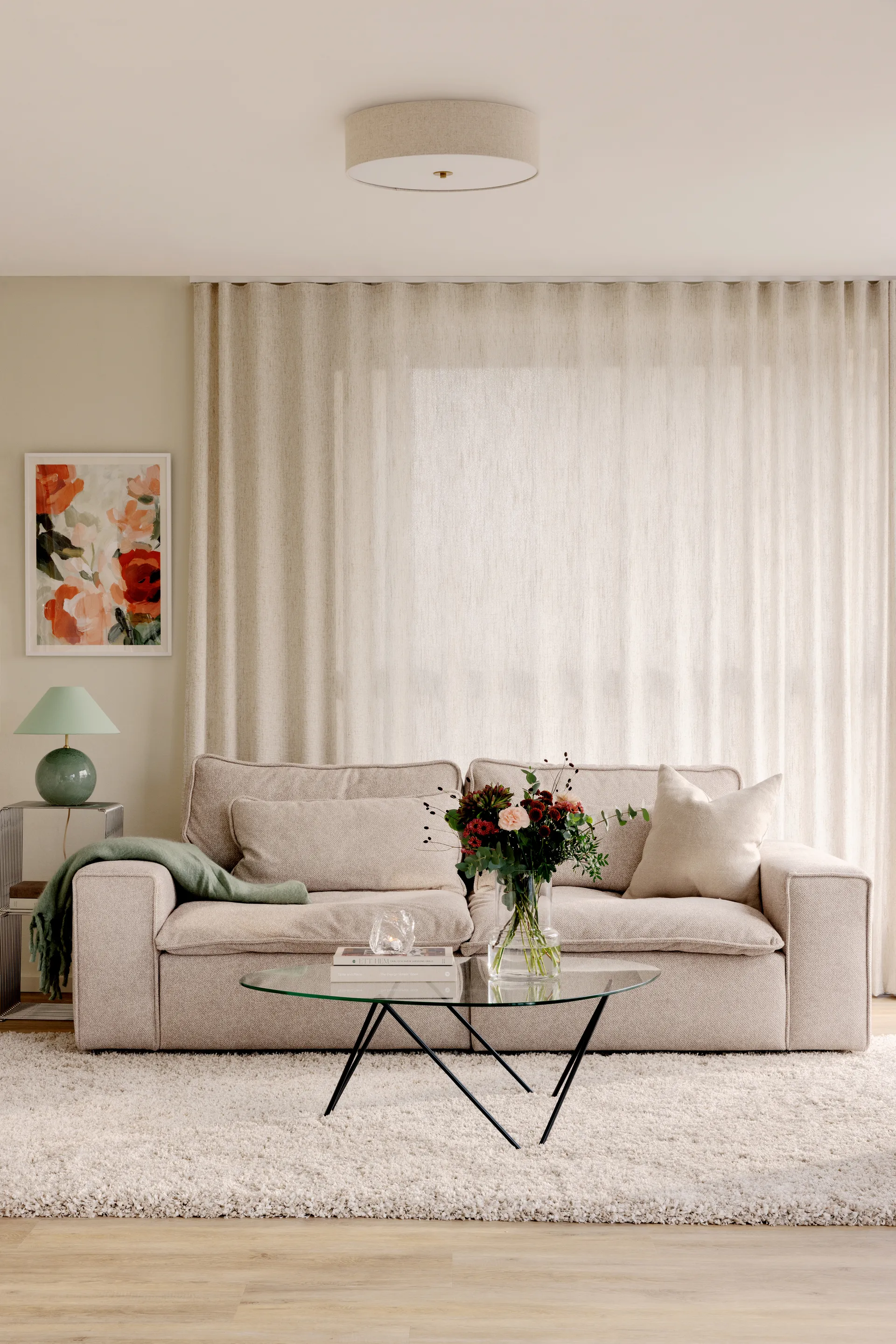 Noah 35 ceiling lamp, Beige Globen Lighting