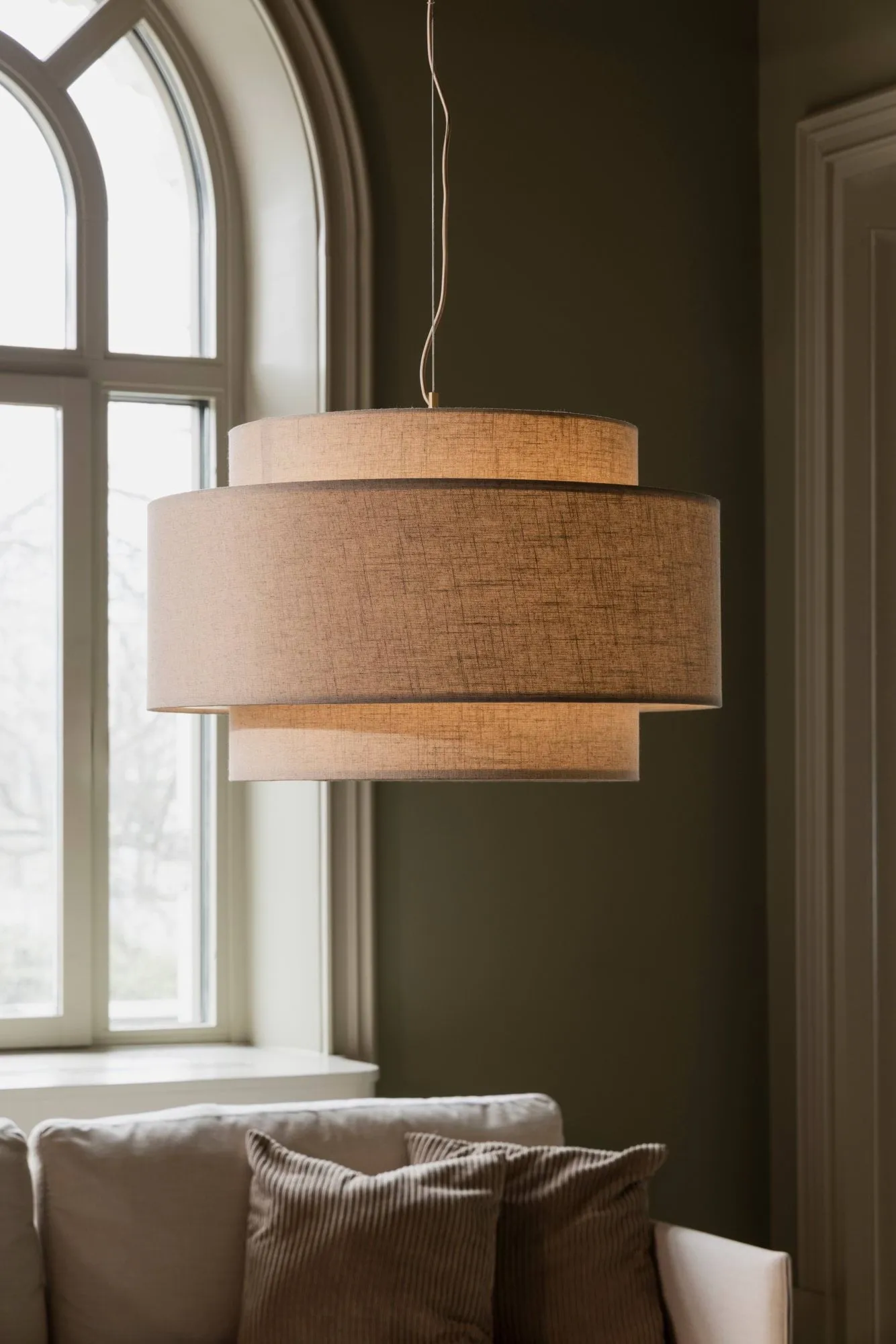 Noah pendant Ø70 cm, Beige Globen Lighting