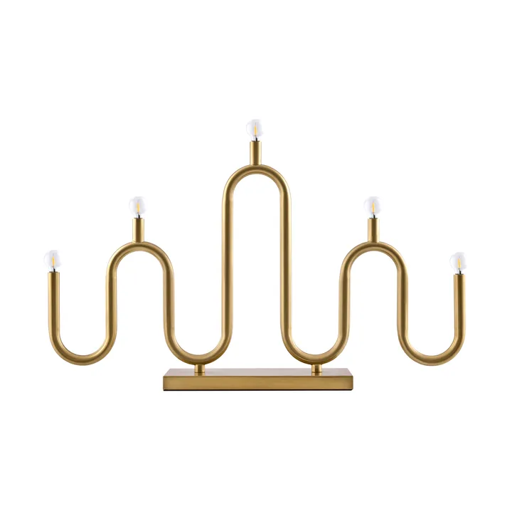Noel 5 advent candle - Brushed brass - Globen Lighting