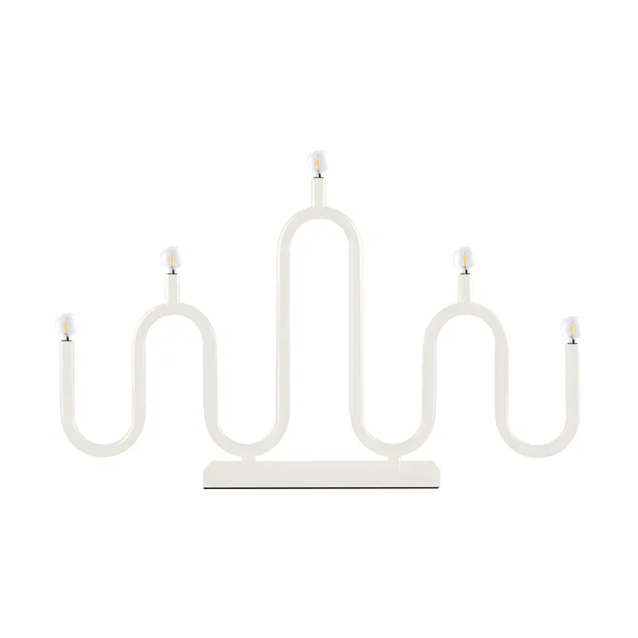 Noel 5 advent candle - Ivory-white - Globen Lighting