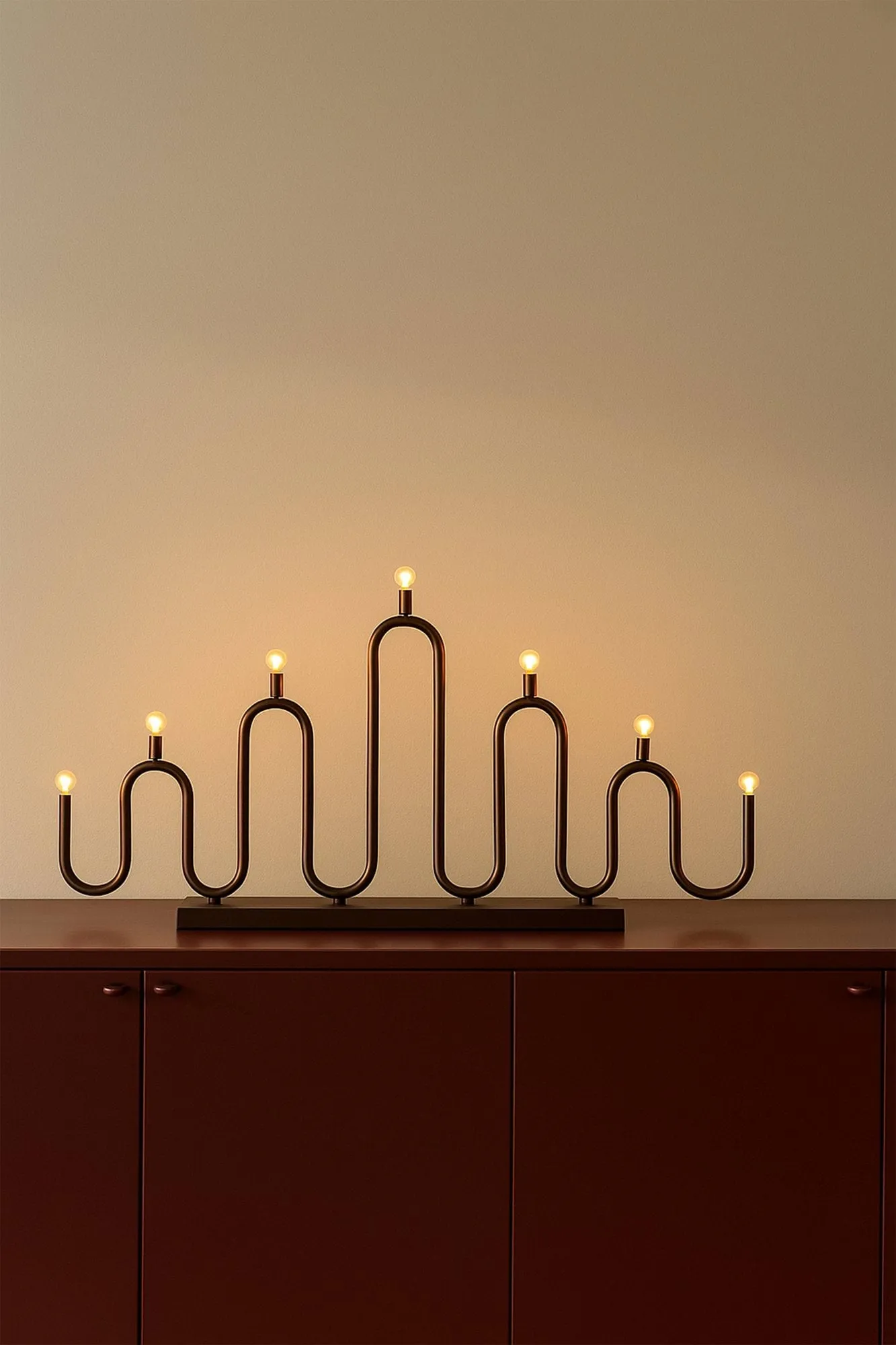 Noel 7 advent candle, Bronze Globen Lighting