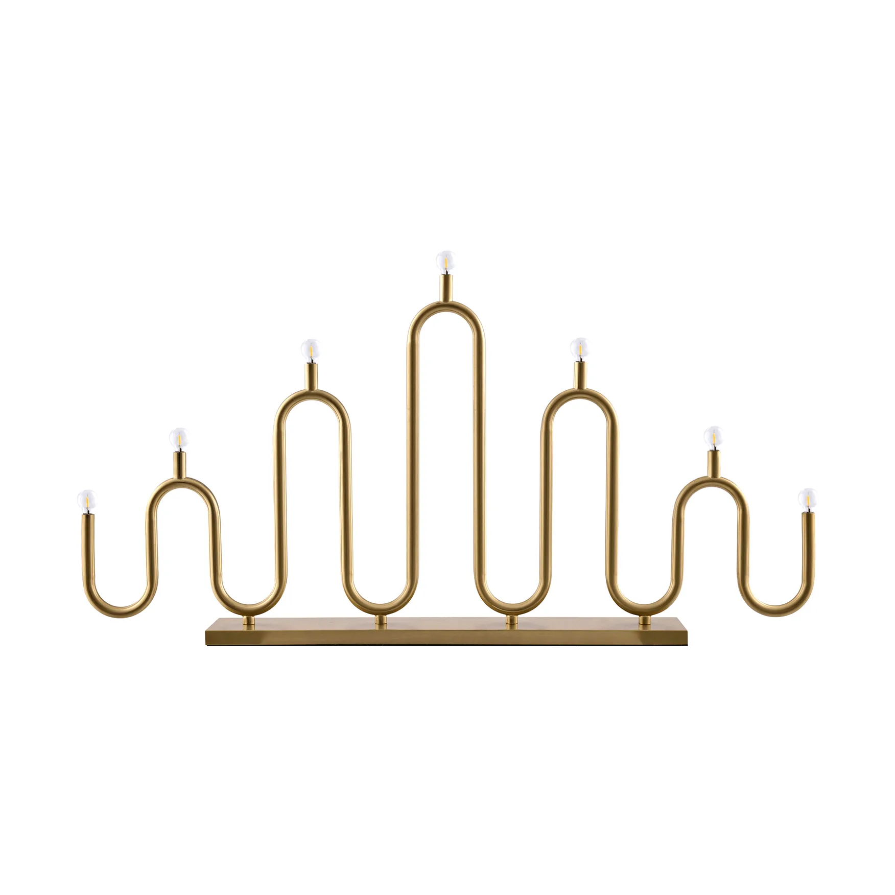 Noel 7 advent candle, Brushed brass Globen Lighting