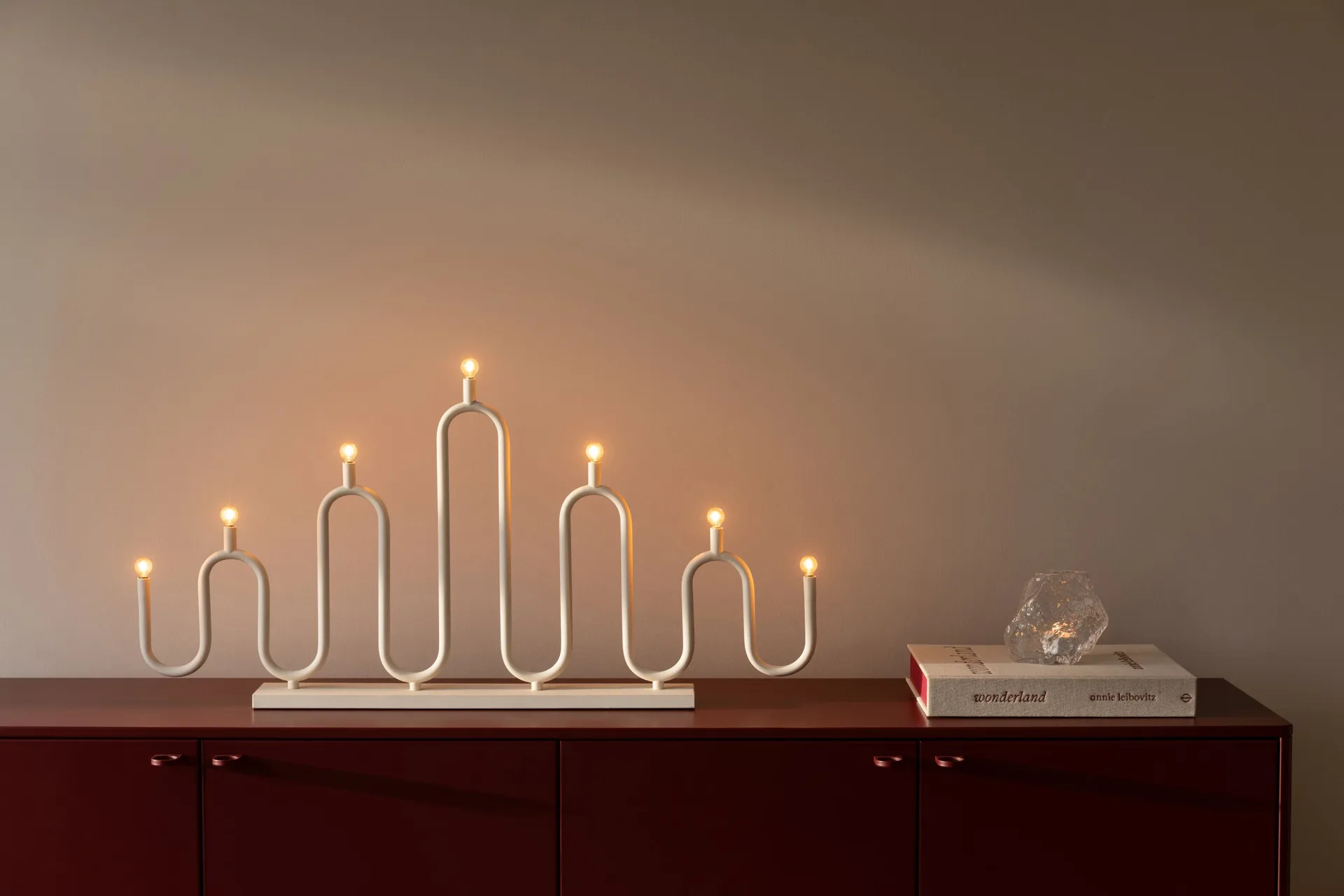 Noel 7 advent candle, Ivory-white Globen Lighting