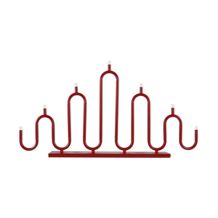 Noel 7 advent candle - Red - Globen Lighting