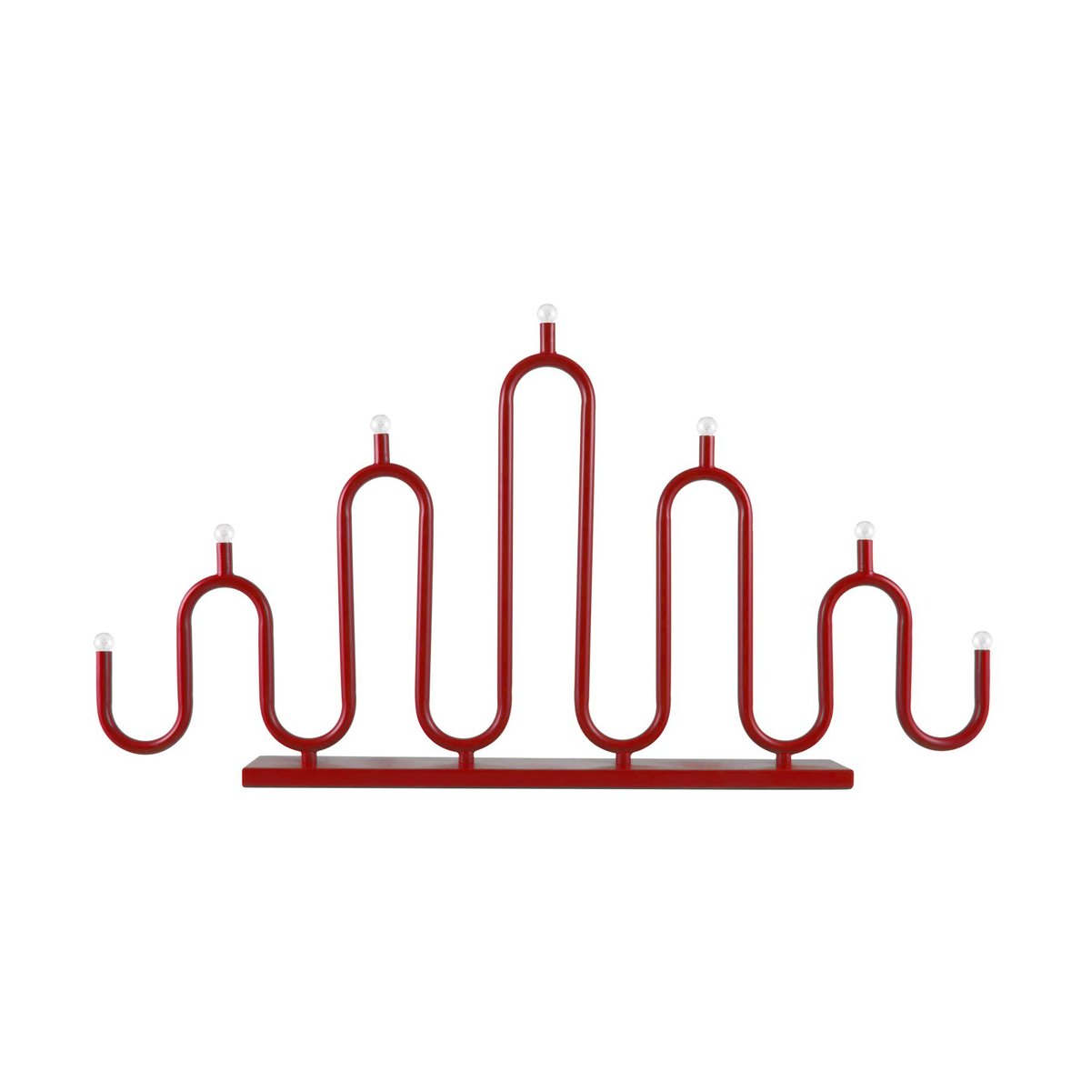 Globen Lighting Noel 7 advent candle Red