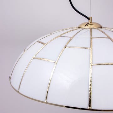 Ombrello pendant lamp Ø60 cm white glass - Brass - Globen Lighting