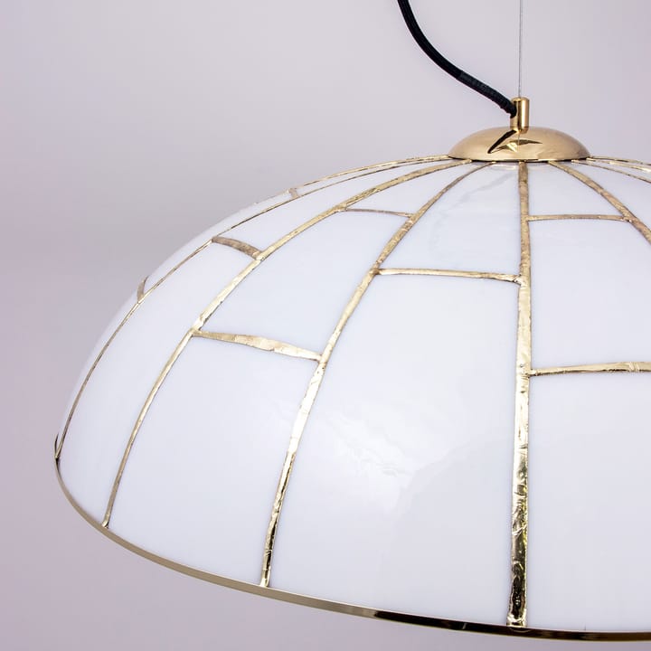 Ombrello pendant lamp Ø60 cm white glass - Brass - Globen Lighting