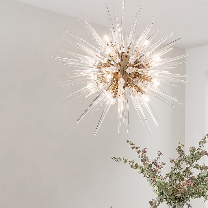 Polaris pendant lamp Ø70 cm - Brushed brass - Globen Lighting