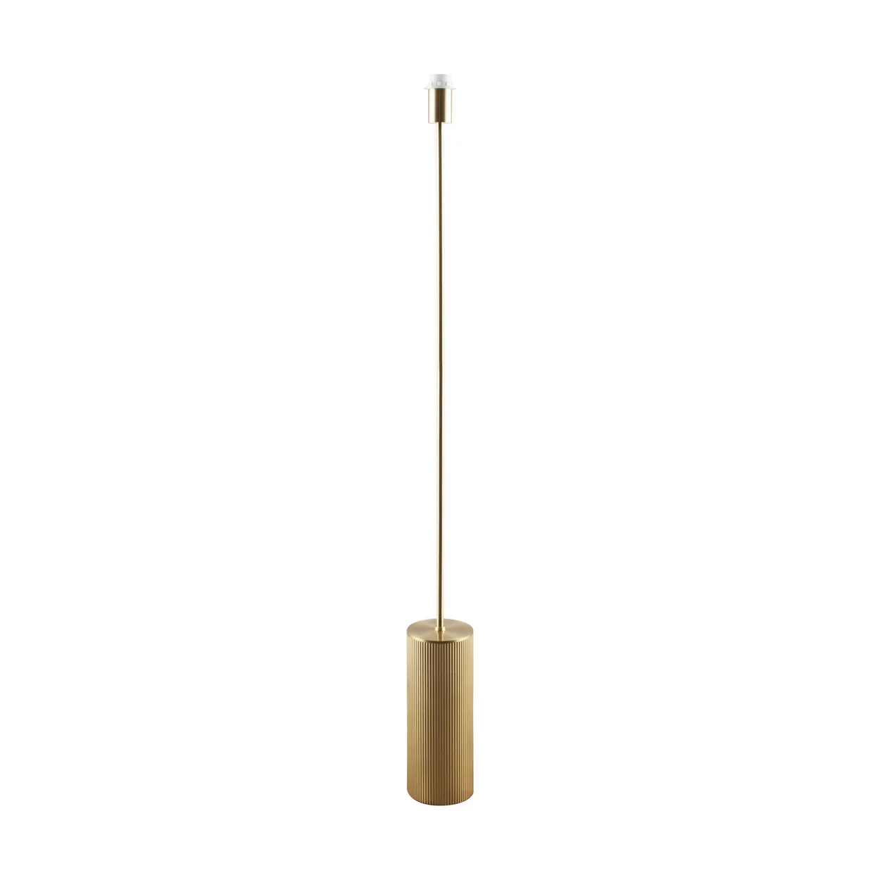 Globen Lighting Rib lamp stand floor Brushed brass | Scandinavian Design | Lamp bases | Gold-coloured