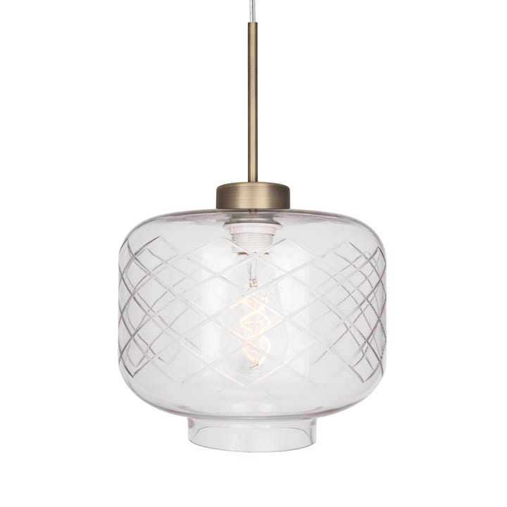 Ritz ceiling lamp slipat glass - Antique brass - Globen Lighting