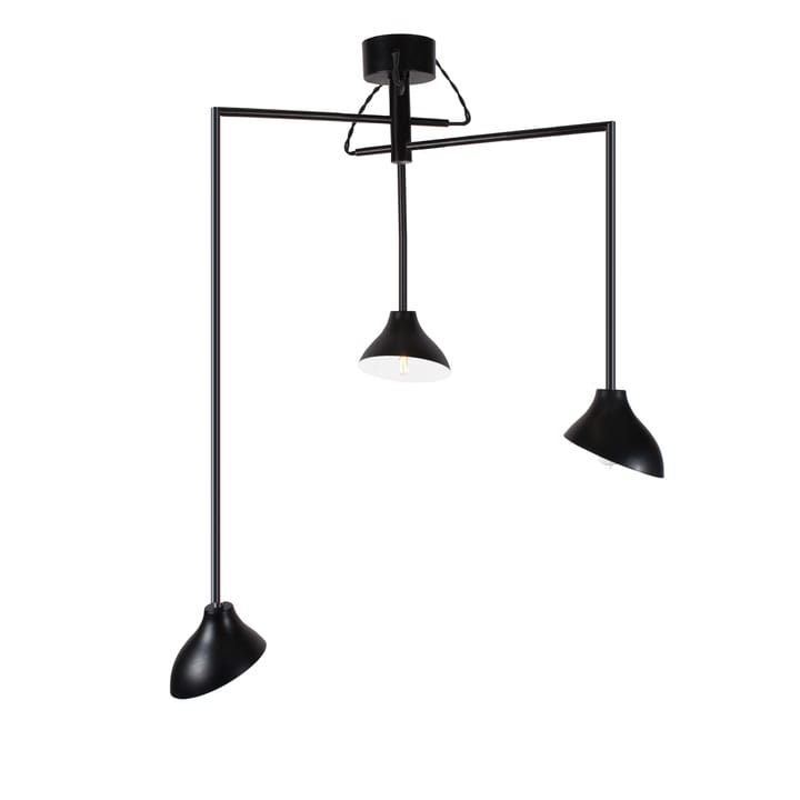 Shift 3 ceiling lamp - black - Globen Lighting