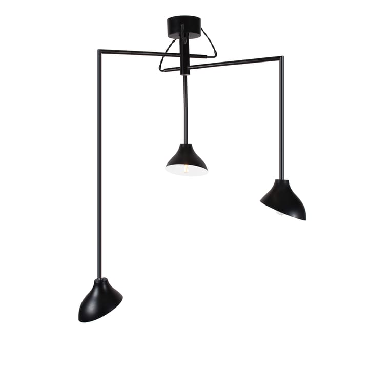 Shift 3 ceiling lamp, black Globen Lighting