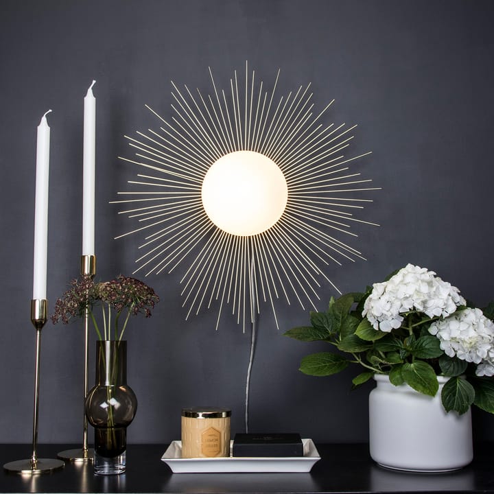 Soleil ceiling lamp/wall lamp Ø56 cm - brushed brass - Globen Lighting