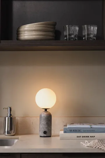 Torrano portable table lamp - Grey marble, 27,5 cm - Globen Lighting