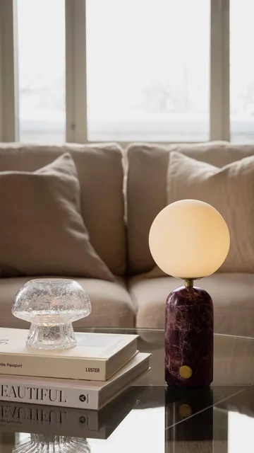 Torrano portable table lamp - Rosso Levanto - Globen Lighting