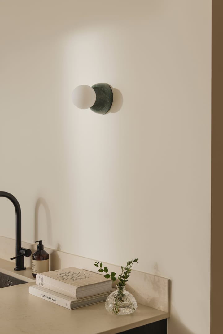Torrano wall lamp/ceiling lamp 13 cm, Dark green marble Globen Lighting